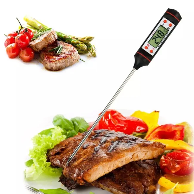 Dropshipping BBQ Kitchen Food Oil Milk Water Flexible Cooking Portable Digital Thermometer