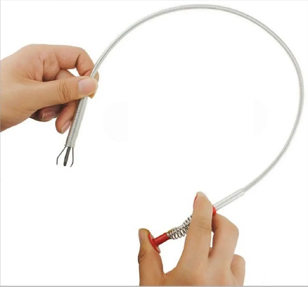 85cm Retractable Four Claws Grabber Pick Up Tool Flexible Drain Cleaning Tool for Sink Kitchen Toilet