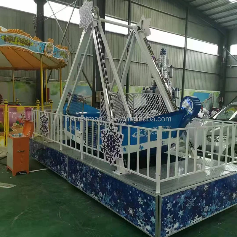 Mini Boat small playground mechanical swing outdoor theme amusement park ride pirate ship for sale