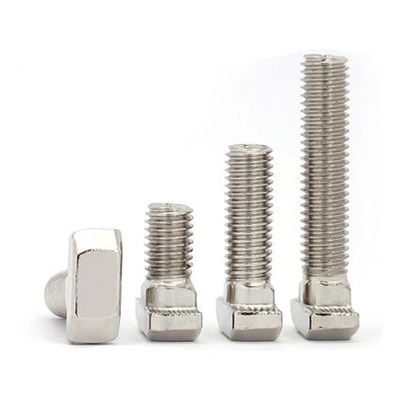 hardware fasteners M2 m4 M7 m8 M11 A2 A4 din186 DIN787 t shaped bolt  hammer-head t-bolt stainless steel T head bolt