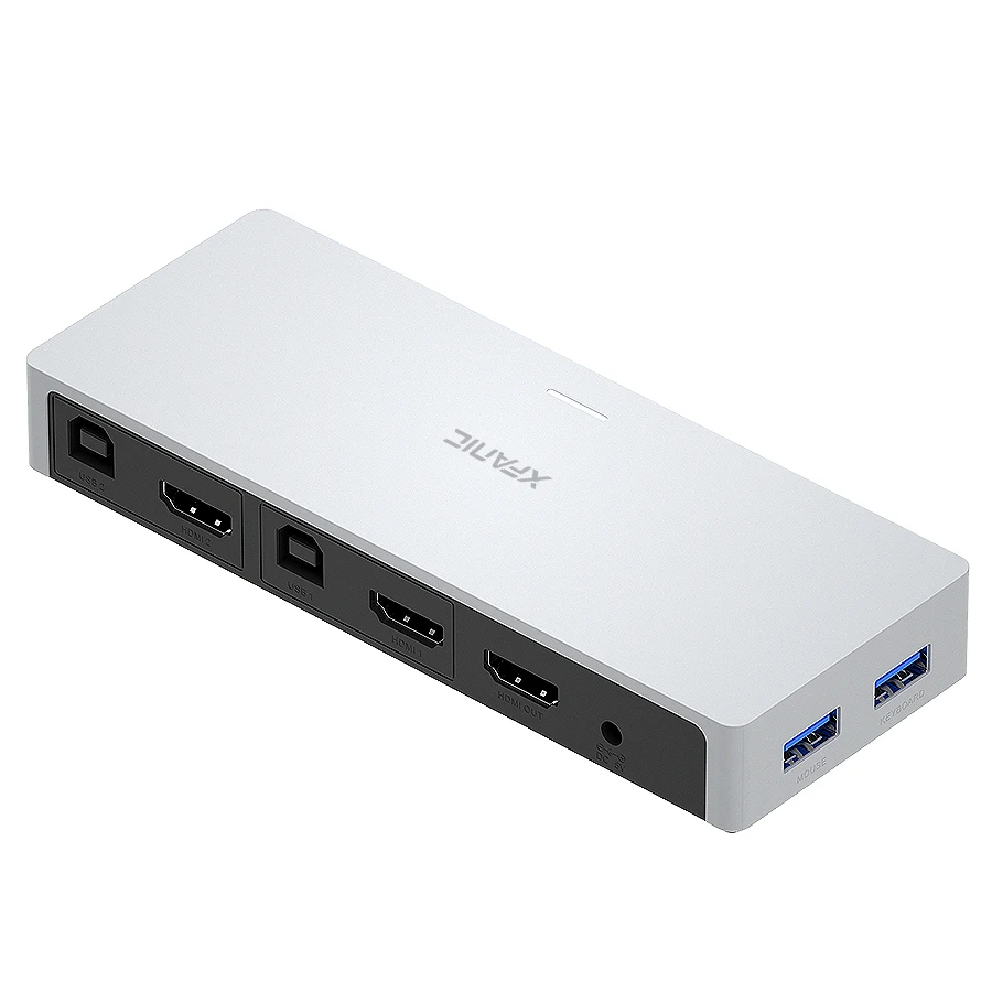 
4K Switch Kvm Console Usb 3 Computer Audio Video Dual Monitor 4 Port Usb Kvm Switch 