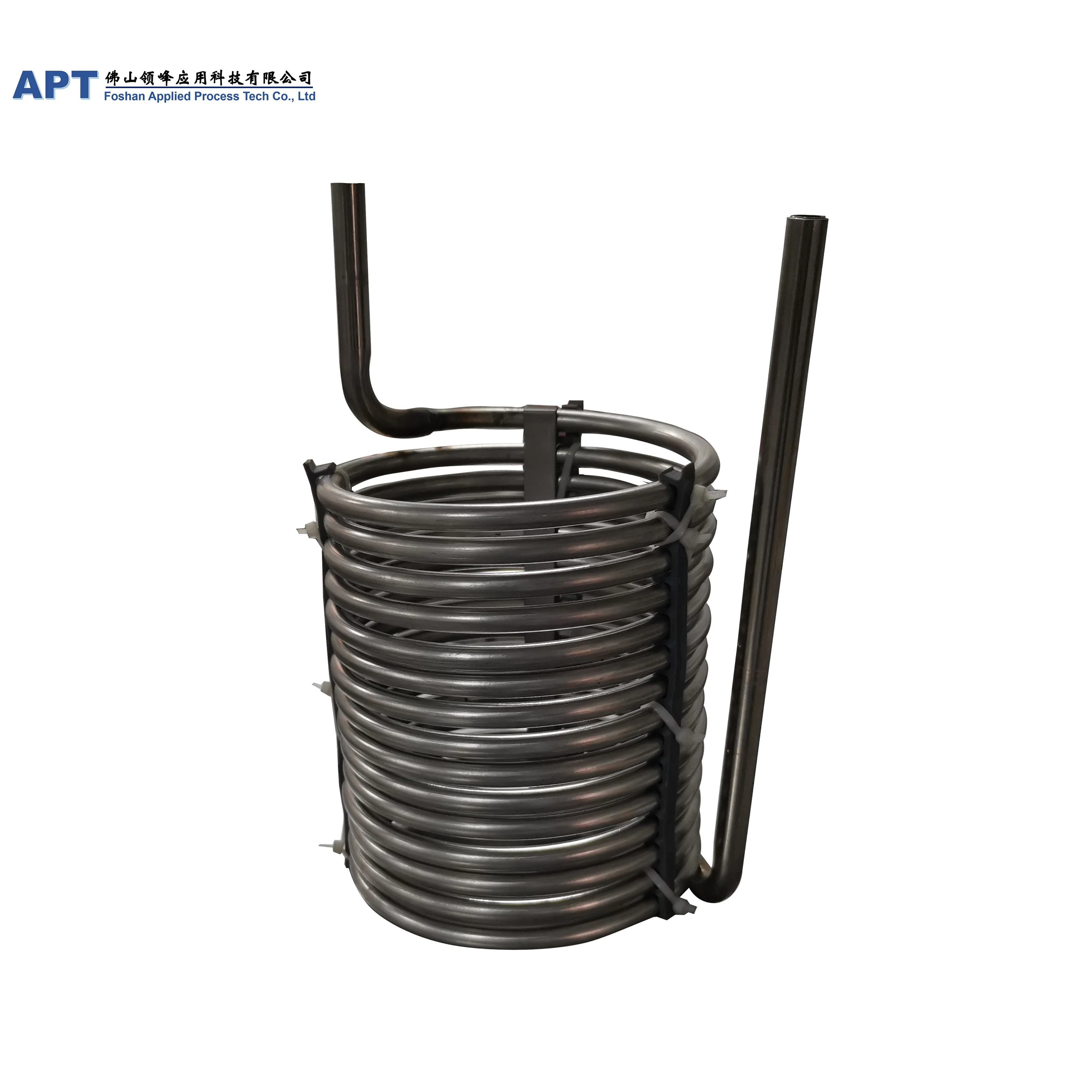 10HP Immersion SS 304 tube coil Seamless Stainless Steel Tube Coil heat exchanger for cup machine heat exchanger