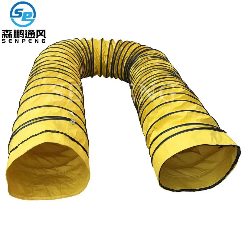 Ventilation system pvc high speed exhaust fan hvac insulated flexible duct pipe