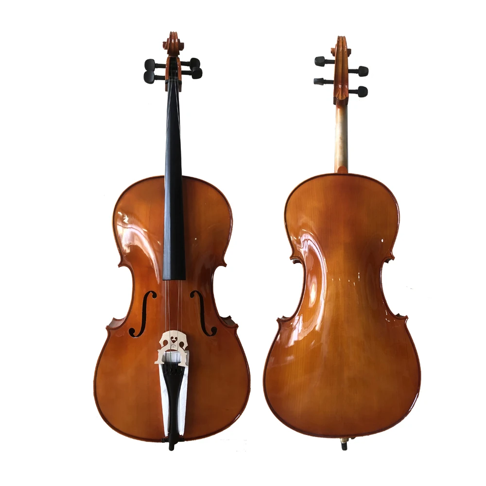 China Factory Glossy Varnishing Antique Solid Cello 4/4  3/4 1/2 1/4 1/8 1/10 (CS102H)