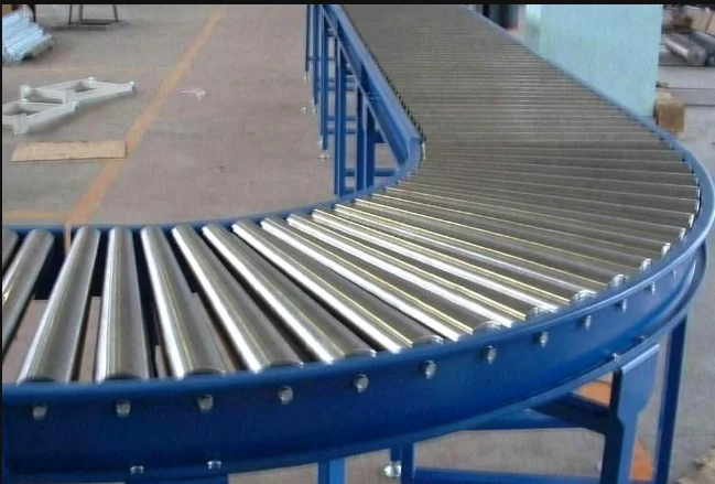 Powered conveyor roller assembly line