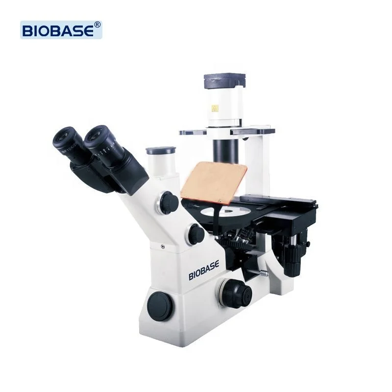 Biobase BMI-202 Inverted Biological Microscope LED Light Source Trinocular and Binocular Drawtube from ManufacturerV