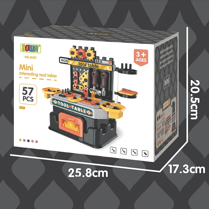 2024 Child screwing tools table disassembly and assembly hands-on multifunction kids plastic toy construction diy tool toys