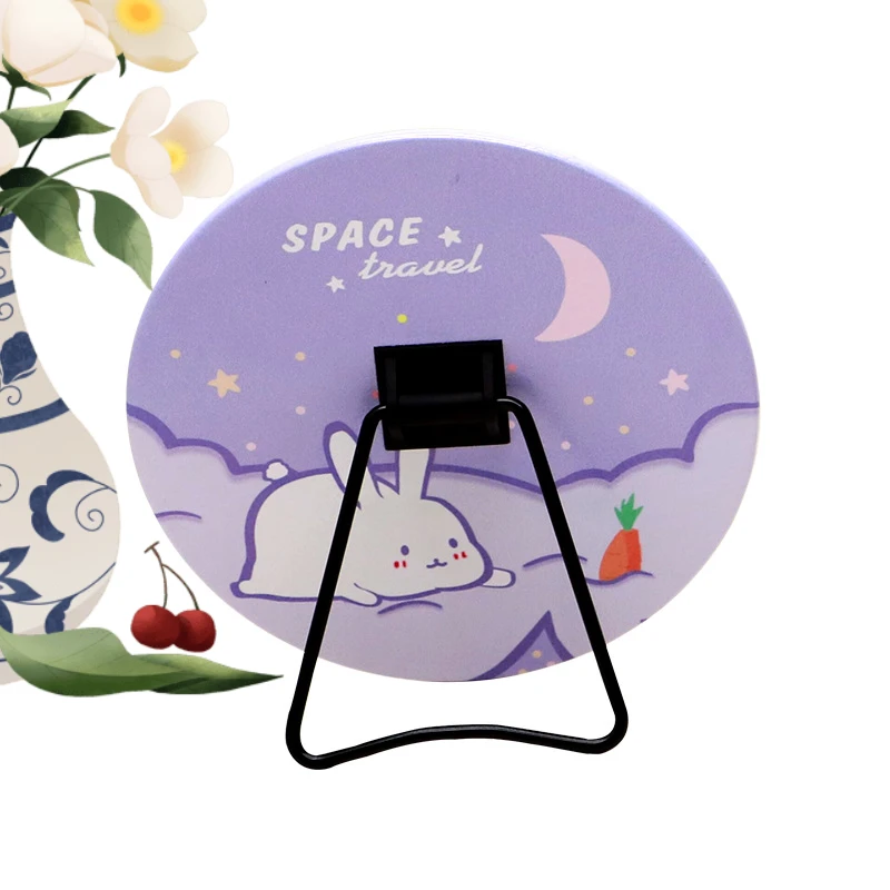 Factory Price Pocket Adjustable Makeup Compact Lady Dressing Heart Shaped Portable Vanity Mini Custom Home Decor Mirror