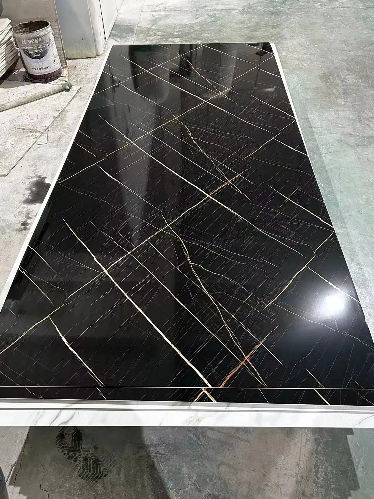 Wholesale Price High Glossy 1220x3000mm 3.3mm PET Marble and PVC Sheets Panel for Wall Decoration