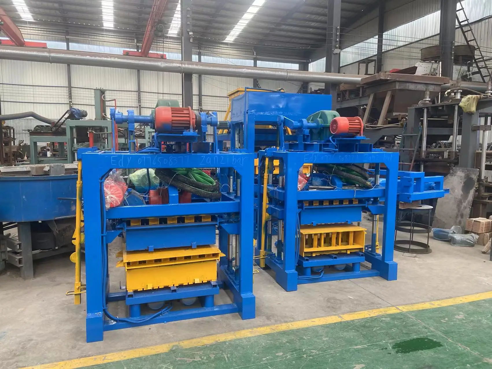 380V Brick Making Machine Customized Mould Concrete Cement Block Brick Making Equipment