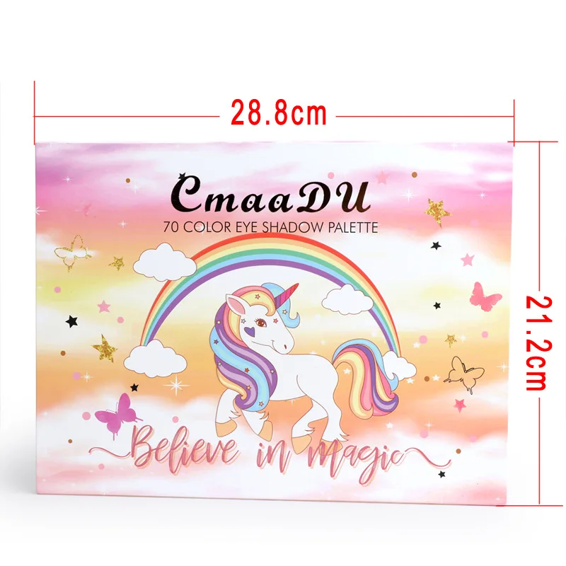 2021 New Arrival High Quality 70 Color Pony Rainbow Make Up Eyeshadow palette high Pigmented Powder maquillaje sombra de ojos