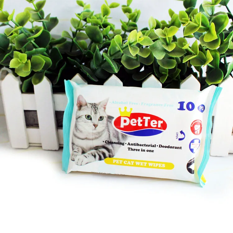 Natte Doekjes Sterilize Islak Mendil Cat Puppy Paw Wipes
