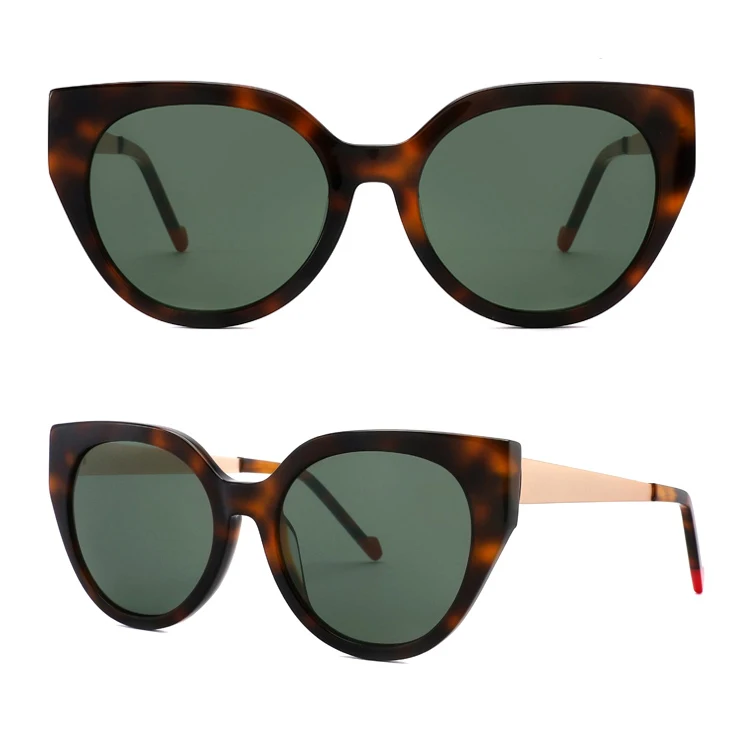 Hot Sell Ready Goods Acetate new trendy sunglasses polarized high end quality  sunglasses with metal handle for men women