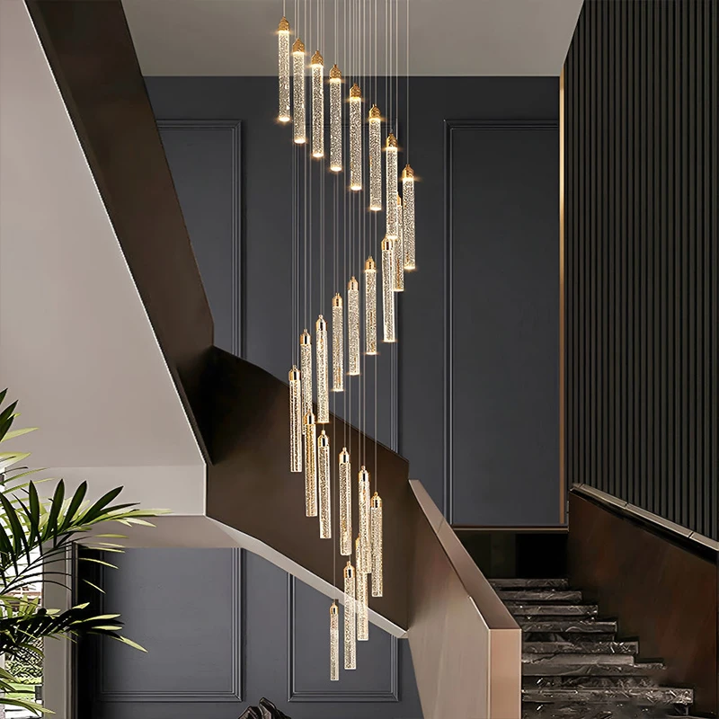 Gold 220v 110v modern crystal sia chandelier lighting lights antler dining room staircase chandeliers