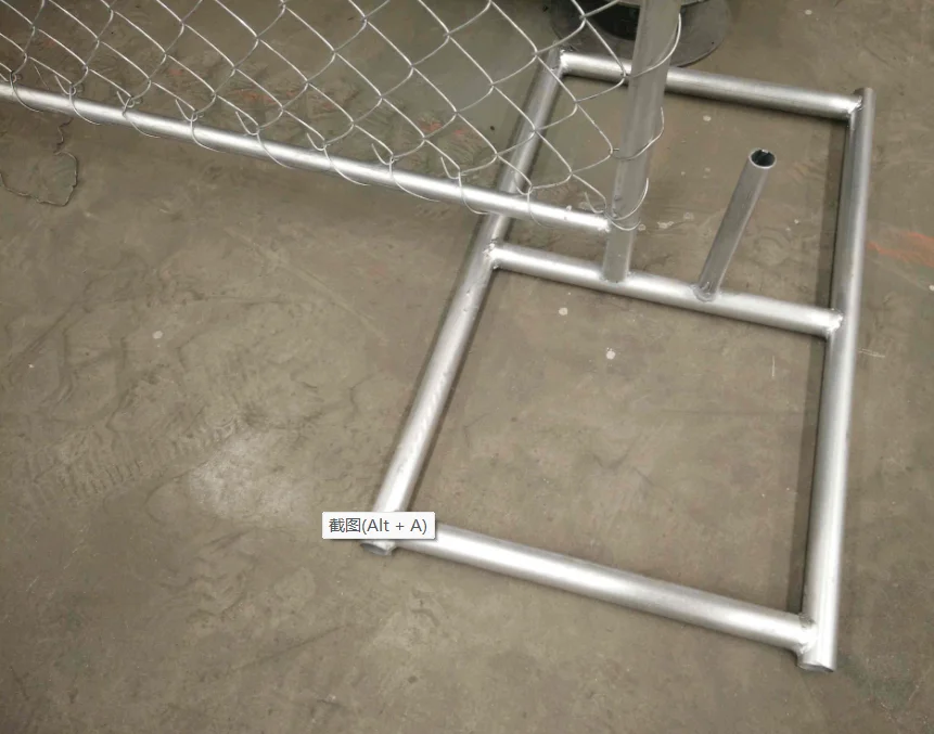 high quality 6x10 Foot Chain Link Fence Panel Barrier Base   temporary fence panels for construction site