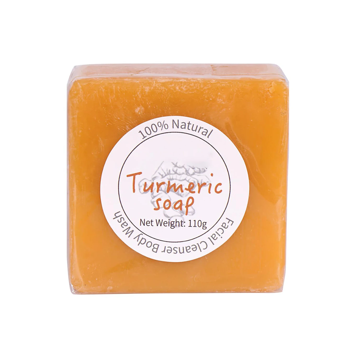 Wholesale Customized Turmeric Soap Bar Smooth Skin,Cleansing Natural Handmade Soap For Sensitive Skin