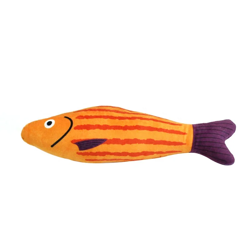 New Design Plush Fish Toy For Cats Health Safe Material Catnip Fish Shape Cat Toy
