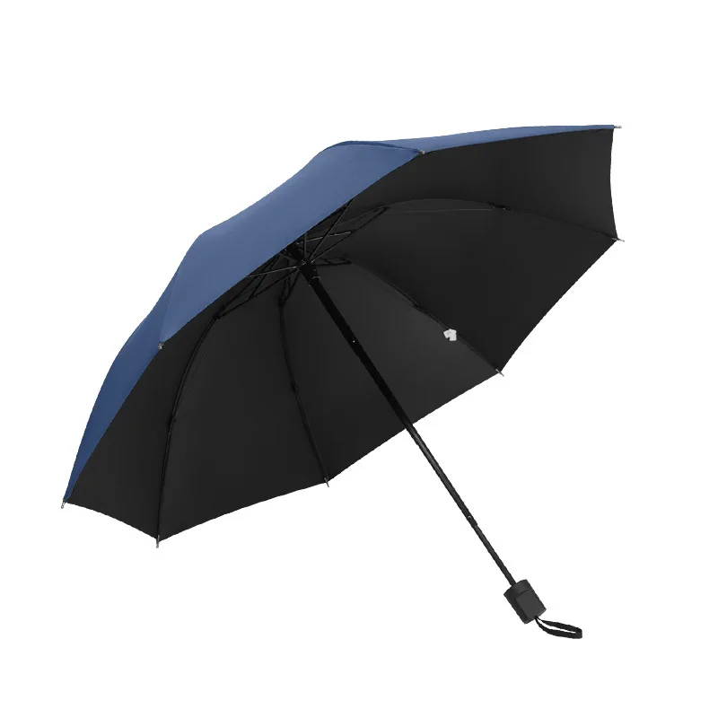 Cheap personal fashion designer manual sunshade paraguas custom logo compact portable rain  windproof 3 folding umbrella