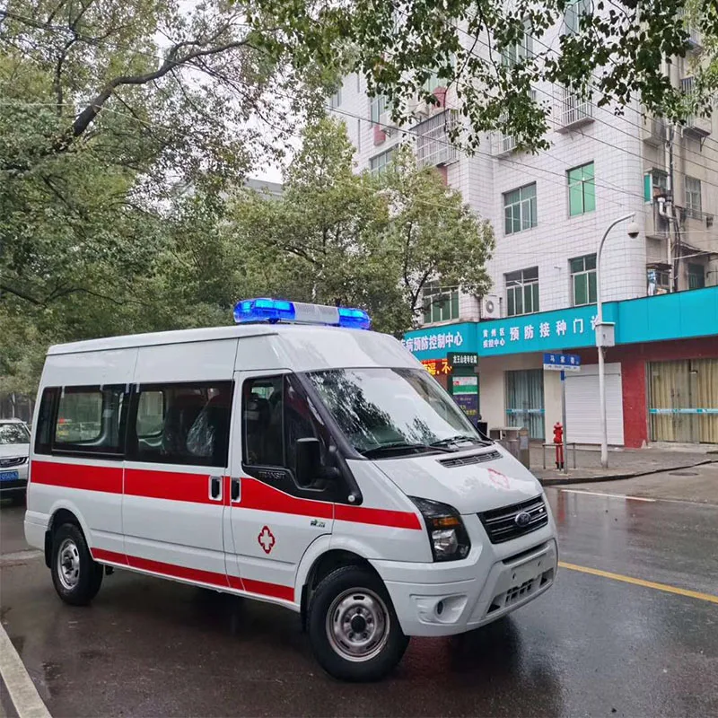 
Top Quality 4x4 Model Gasoline Diesel Fuel Emergency Equipment Military Ambulance Medical Clinic ICU Ambulance Van Truck 
