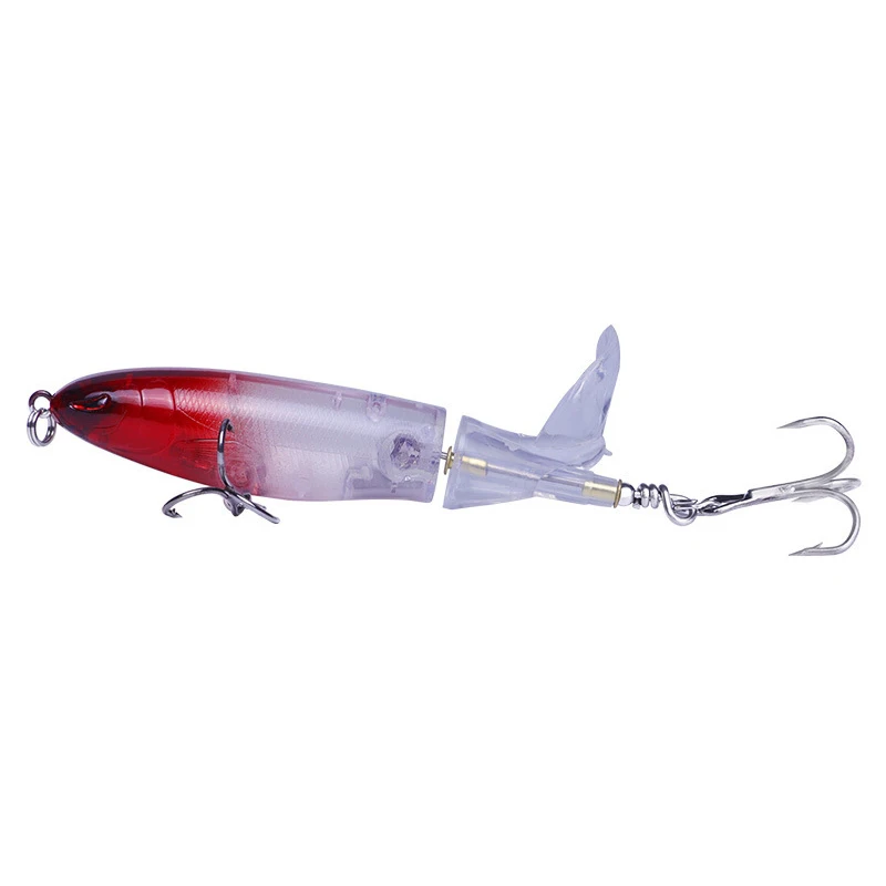 GASTORNI Propeller Tractor High Carbon Steel Three Hooks Hard Bait Whopper Propeller Pencil Bionic Artificial Bait