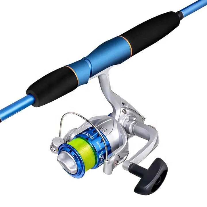 Palmer 1.8m 2.1m 4oz M power spinning rods ultrastrong fiberglass fishing rod and reel combo full kit freshwater fishing rod set
