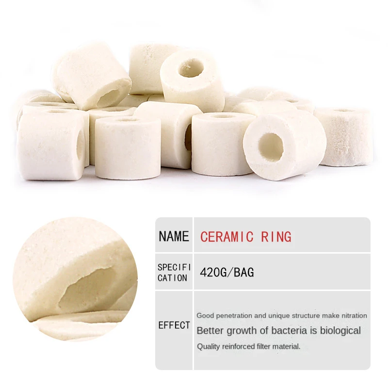 Bacteria house ceramic ring aquarium filter fish tank water purification stone filter material