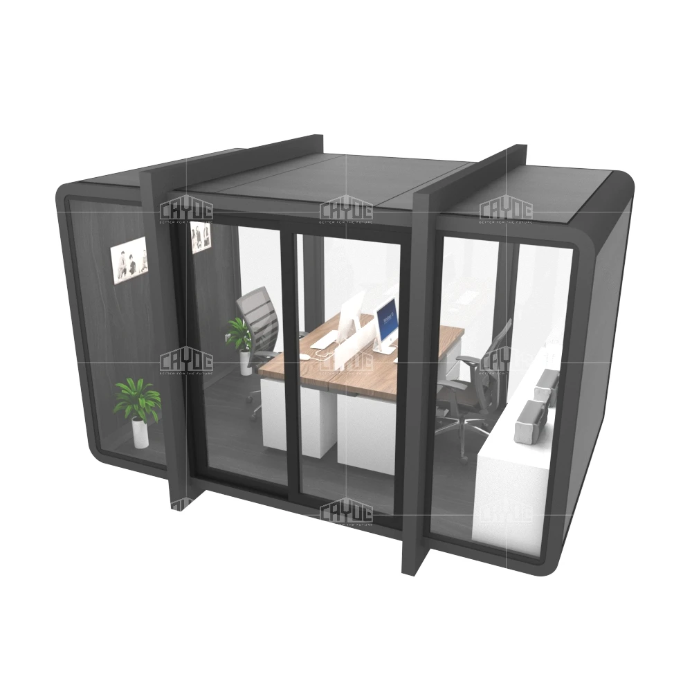 Портативный дом для хранения 2 спальни контейнер дома бесплатная