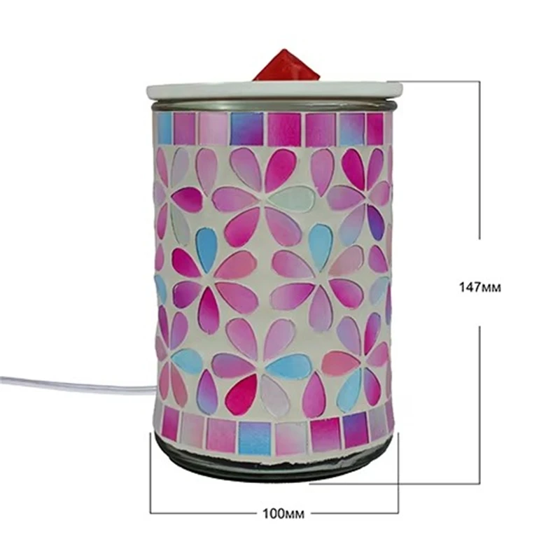 wax melt electric burner mosaic design candle wax warmer colorful wax melt electric burner for home decorate