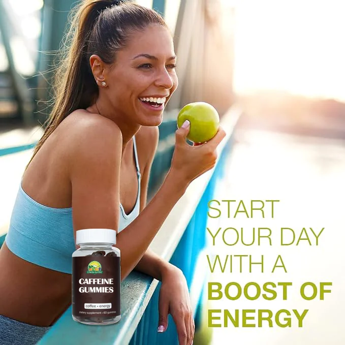 OEM Private Label Boost Of Energy Caffeine & Herbal Extract Infused Gummies Caffeine Gummies