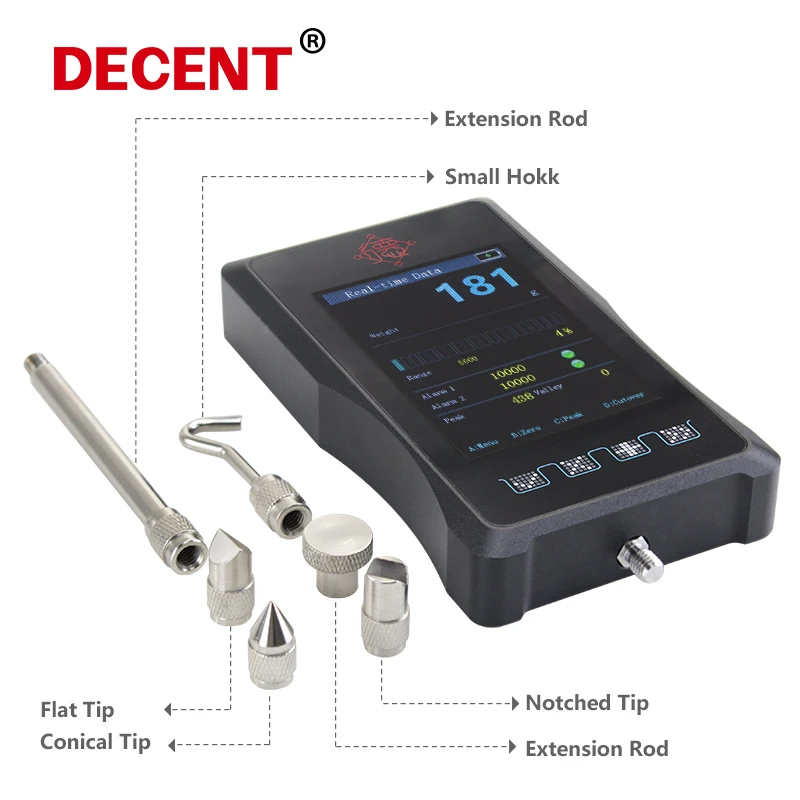 Portable Force Gauge Digital Hand Measuring Instrument Pull Push load cell Meter