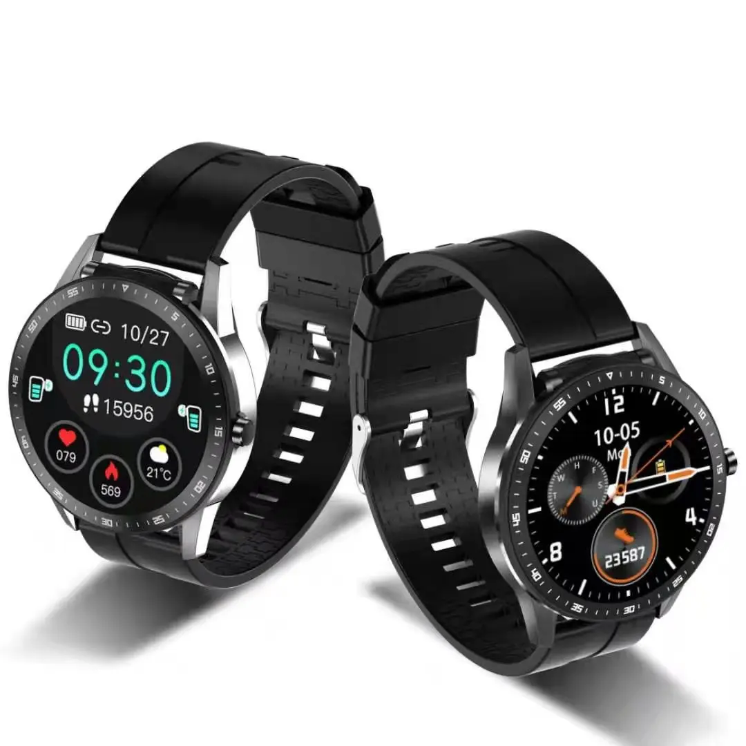 android io smart watch 2021 earphone health sport smart watch phone mens ip68 waterproof  smart watch earphone 2 in 1 oem tws