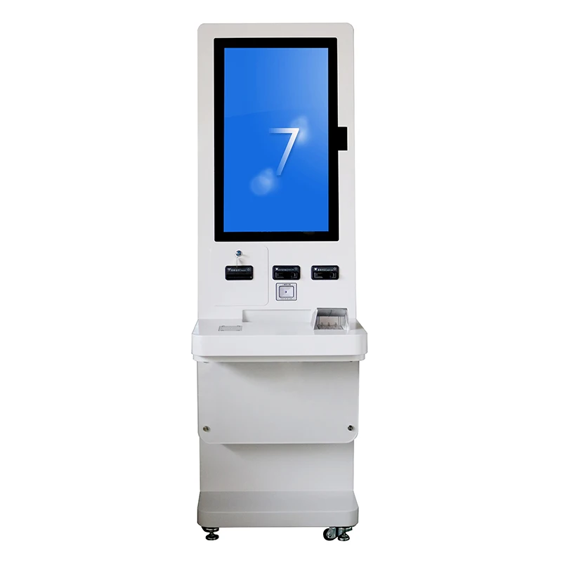 32 Inch Floor Standing Capacitive Touch Screen Card dispenser cash acceptor Self Service parking Kiosk atm bank machine