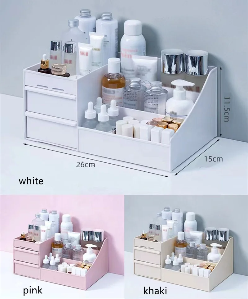 multi purpose drawer cosmetic collection box Drawer type table finishing box multi-functional jewelry storage cabinet rack