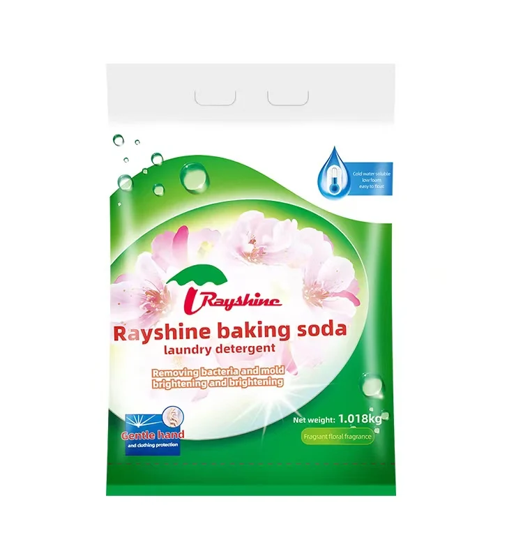Rayshien Wholesale Rich foam eco-friendly Laundry Soap Washing Powder Detergent for clothing wash 1KG/bag