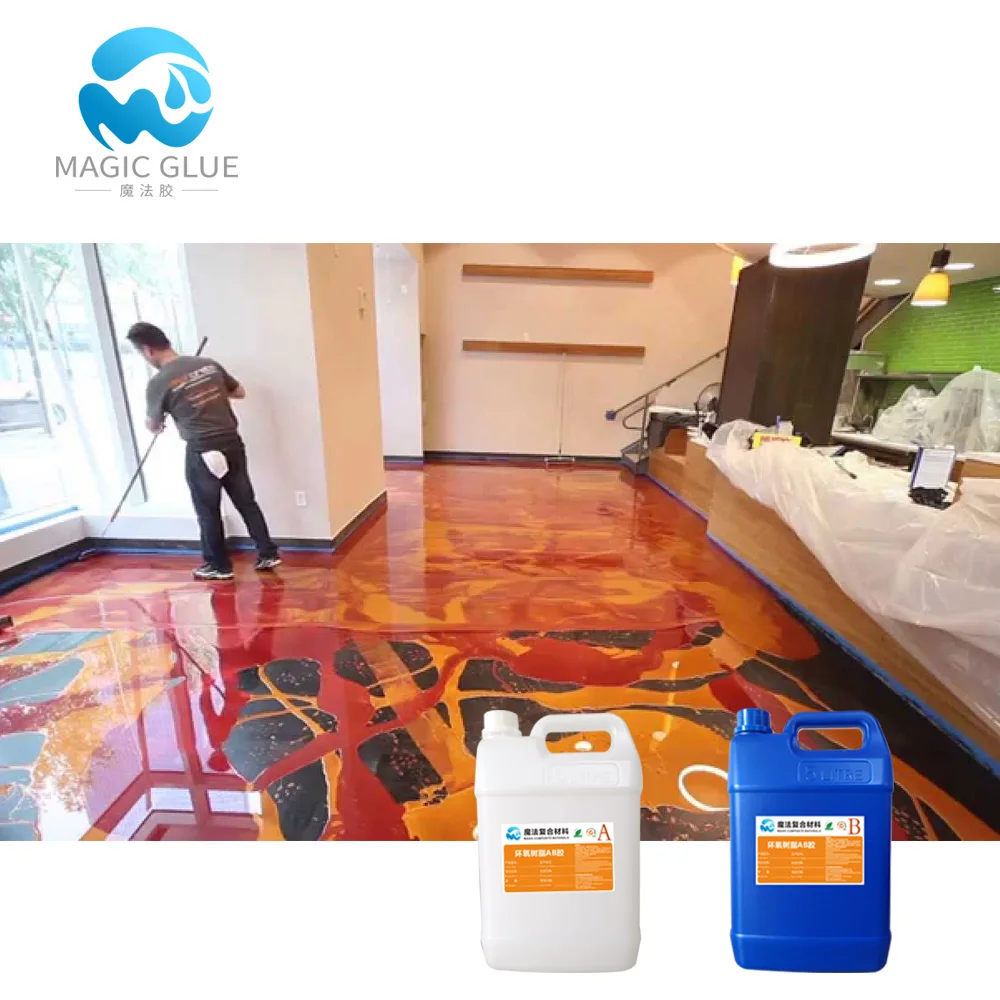 Wholesale 2 part epoxy resin clear for metallic paint floor