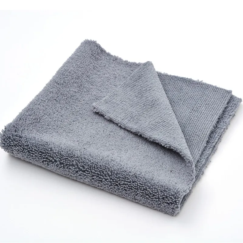Wholesale Ultrasonic Cut Edgeless super plush Microfiber detailing Towels for car wax