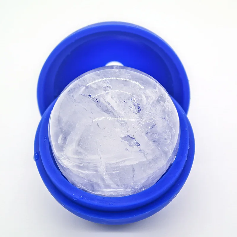 7.5CM Large Custom Logo Silicone Ice Ball  Molds For Whisky