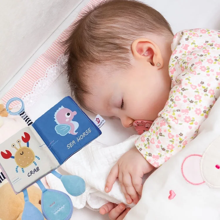 Factory custom new baby cloth book toys Early education Enlightening baby cloth book cute whale puzzle cloth book 0-12 months