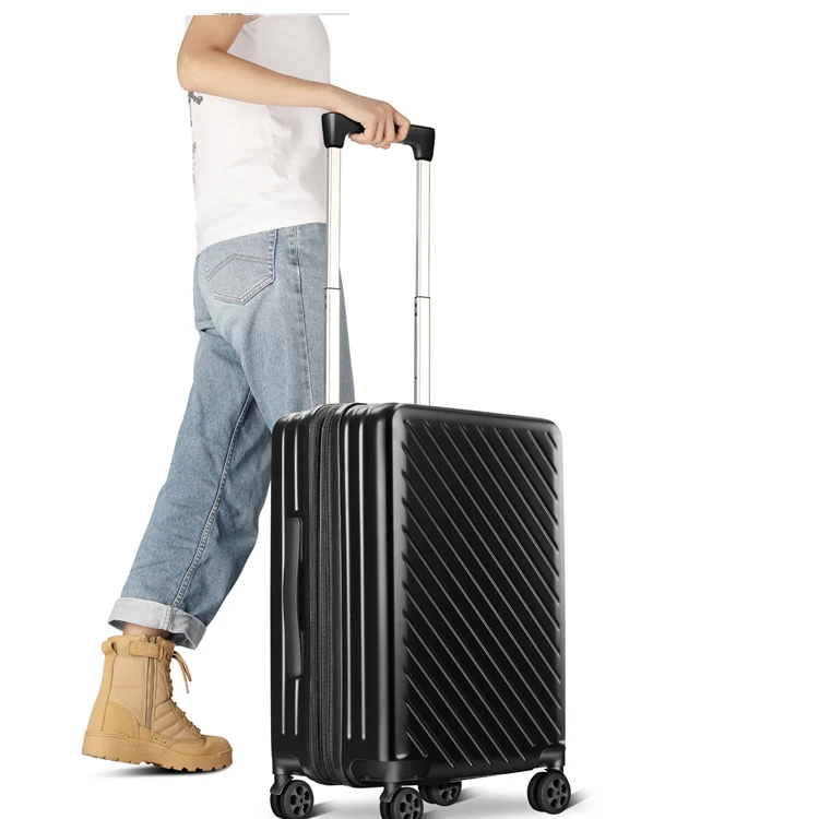 
Chinese wholesale suitcase set hot sale pilot bag abs+pc luggage sets wrap angle valise 20/22/24/26 inch bagage 1 set suit case 