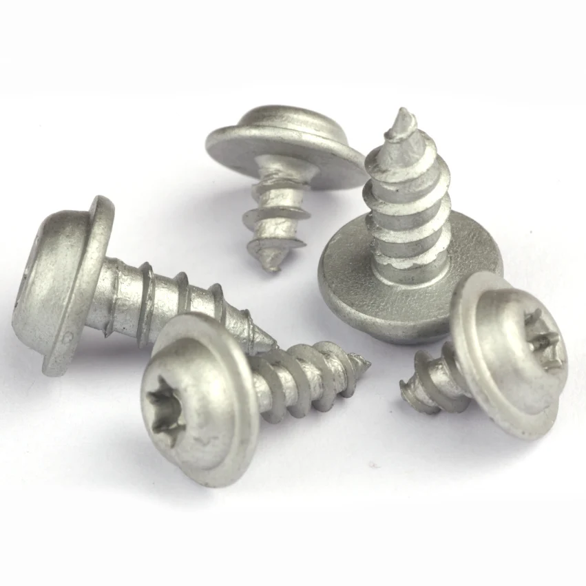 M6x25 Dacromet White Zinc Plating M3 x 10mm Автомобильный винт с шайбой Torx с цилиндрической головкой