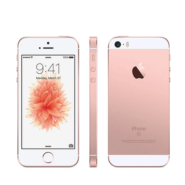 Оригинальный разблокированный двухъядерный 4G LTE смартфон для iPhone SE с отпечатком пальца 2 Гб ОЗУ 16/64 ПЗУ мобильный телефон Touch