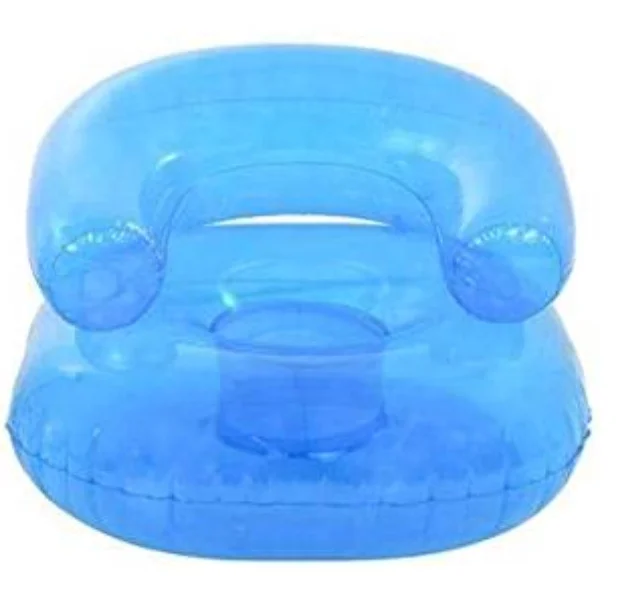 Inflatable Chair (Transparent Clear) sofa Perfect for Kids  or Adult and Kids Cheap Transparent PVC Inflatable promotion gift