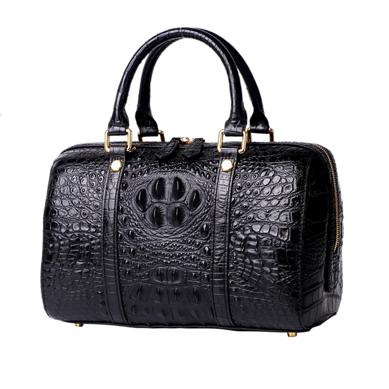 Женская сумка из натуральной кожи, универсальная модная сумка через плечо с крокодиловым принтом, сумка-тоут через плечо, сумки и кошельки для женщин