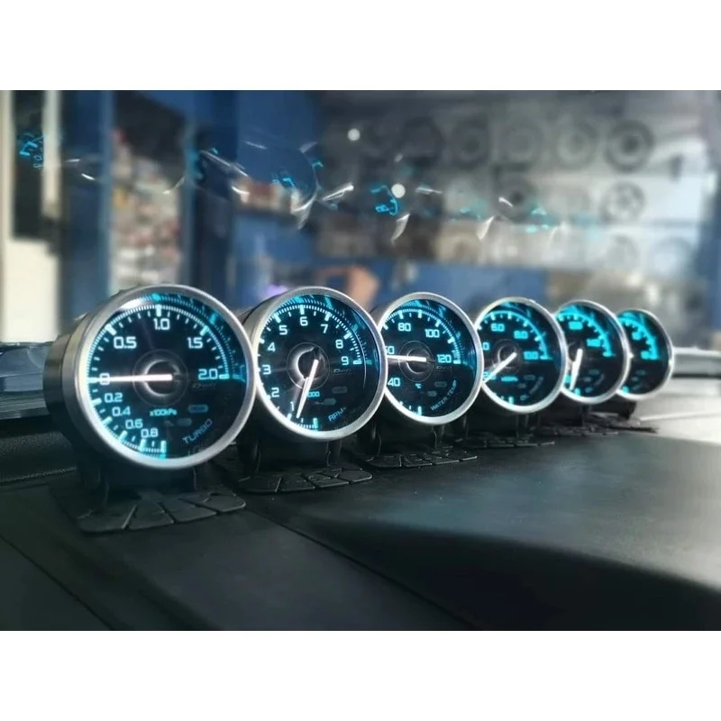 7 видов цветов OBD2 Defi A1 датчик 2 5 дюймов температура воды температуры масла турбо давление вакуумный вольт Тахометр Счетчик оборотов в минуту