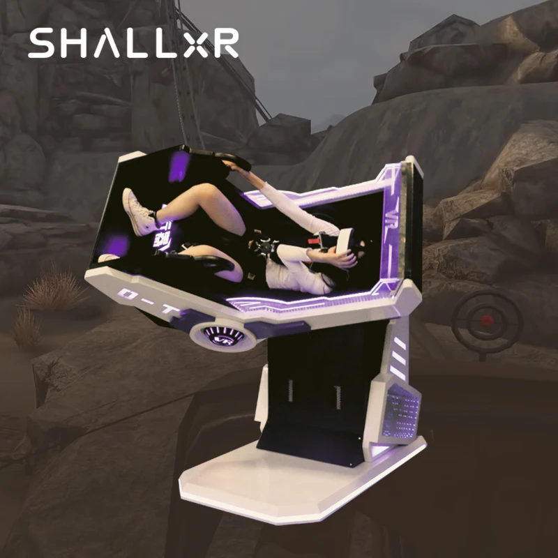 ShallxR arпроисходит игровой автомат, динамическая платформа с полным движением 360 9D VR, вращающийся симулятор полета, оборудование для кабины