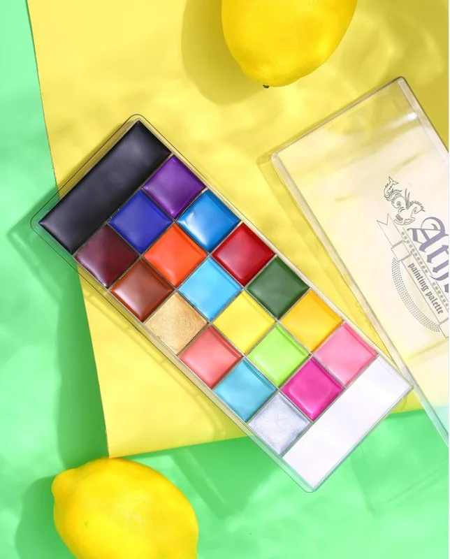 Body Painting Supplies Palette Kit Sticks Halloween Football Kids Military Makeup Glow The Dark Cream Cruelty free Face Paint