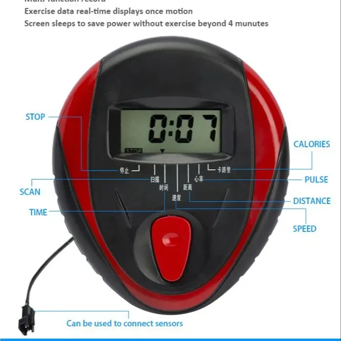 ZT Dynamic Bicycle Counter Xbike Time Speed Heart Rate Display Screen Fitness Equipment Electronic Meter Head