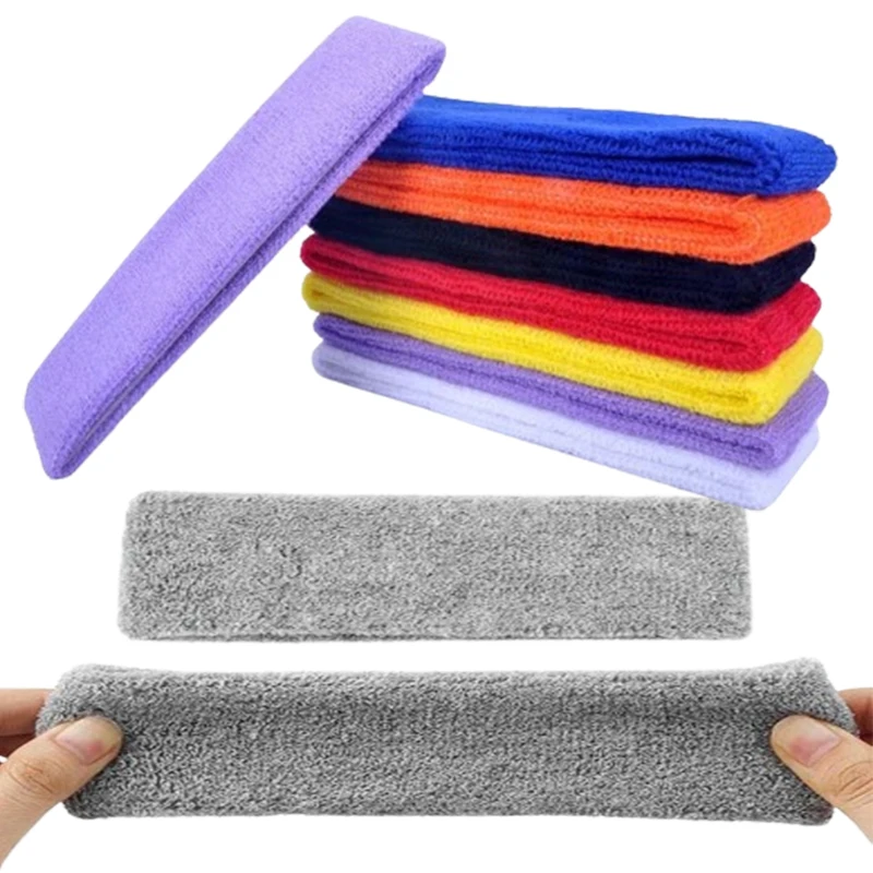 NQ SPORTS  Sports Sweatband Wrist Absorb And Headband Exercise Wrist Band Workout Customized Logo Wrist Wraps Cotton Breathable