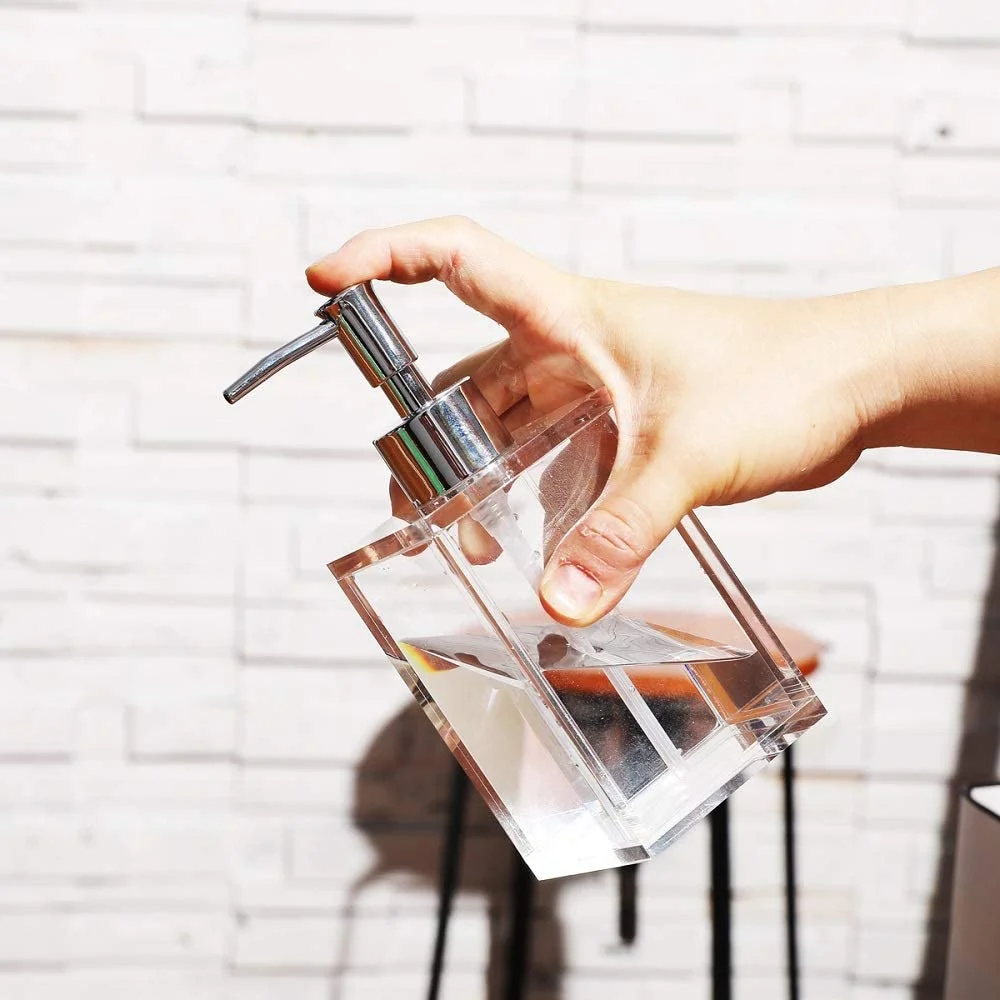 wholesale Acrylic Emulsion Soap Dispenser refillable Hand soap Liquid soap Homemade Cleansing Aromatherapy Lotion