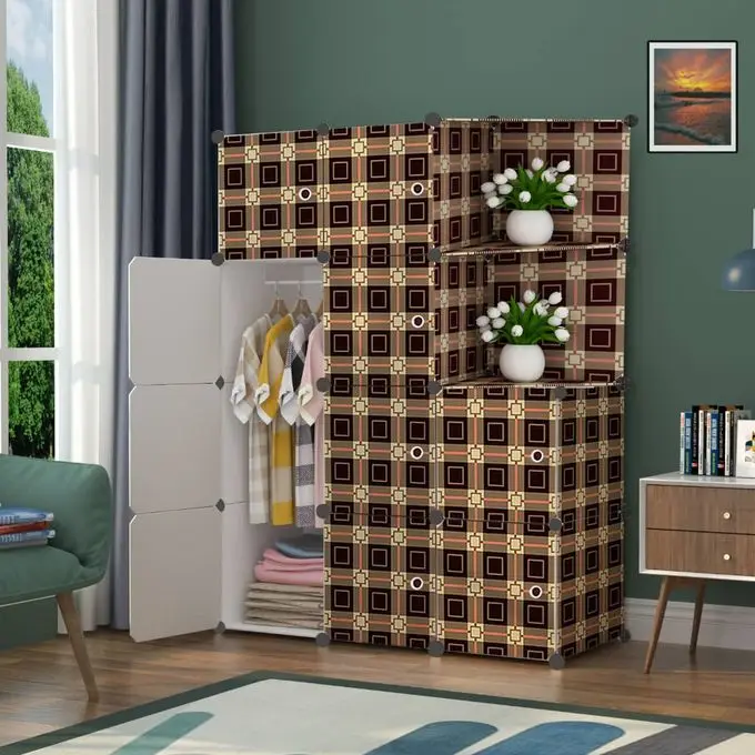 Hot selling PP Panel Plastic cube Wardrobe for kids silica gel desiccants for wardrobe home household